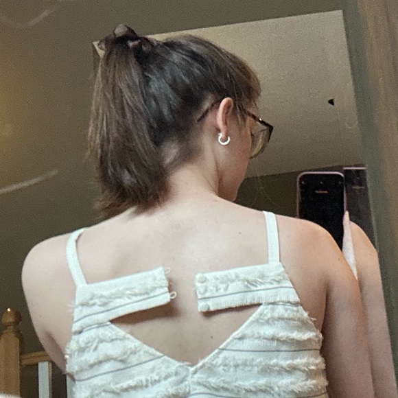 White Fringe Top - Picture 3 of 5